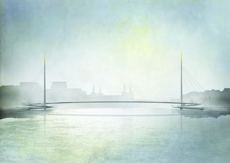 Illustration for article titled London's New Bridge For Pedestrians Solves a Common Problem With Clever Engineering